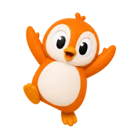 Zıplayan Çözify penguen maskotu